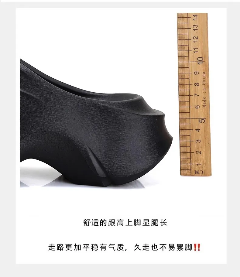Women's Thick Sole Summer Sandals EVA Platform Height Increasing Anti-Slip Fashionable Home Slippers Student Style Soft Sole Beach Shoes showcase 7