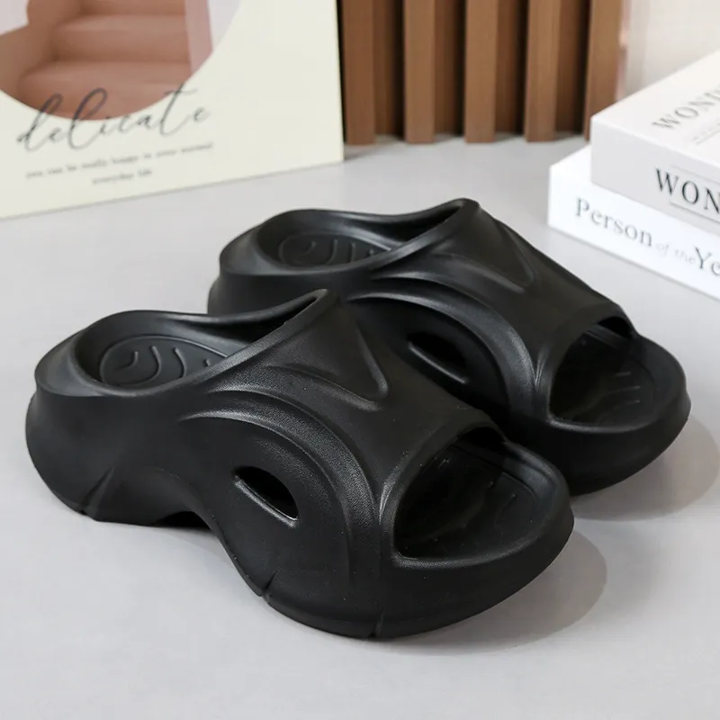 Women's Thick Sole Summer Sandals EVA Platform Height Increasing Anti-Slip Fashionable Home Slippers Student Style Soft Sole Beach Shoes thumbnail 6