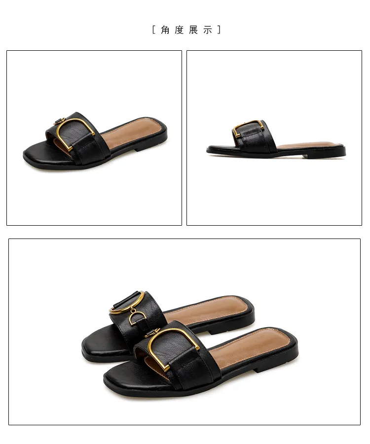 Women's Summer Fashion Slides Sandals - Chic, Comfortable, and Trendy Flat Shoes for Outdoor Wear - 2024 New Arrival showcase 14