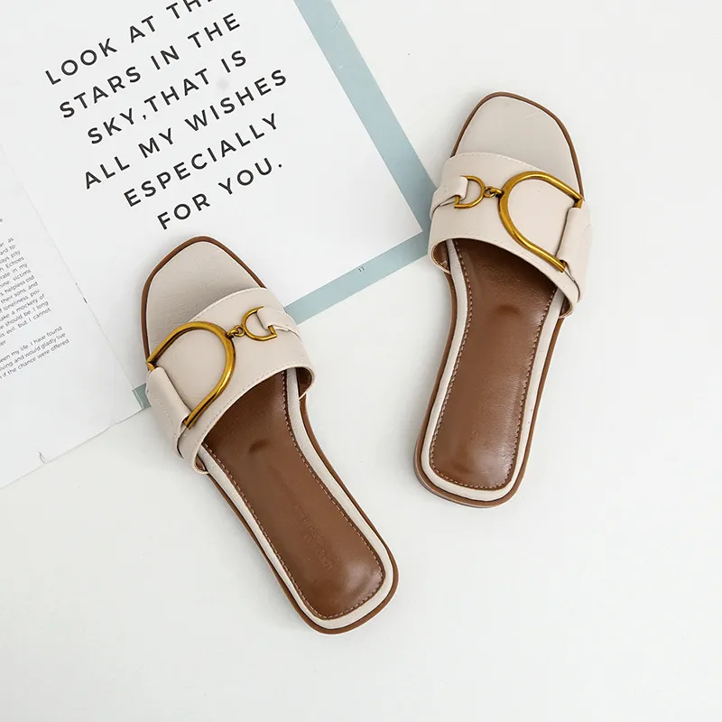 Women's Summer Fashion Slides Sandals - Chic, Comfortable, and Trendy Flat Shoes for Outdoor Wear - 2024 New Arrival thumbnail 5