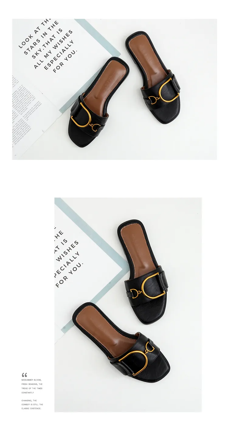 Women's Summer Fashion Slides Sandals - Chic, Comfortable, and Trendy Flat Shoes for Outdoor Wear - 2024 New Arrival showcase 13