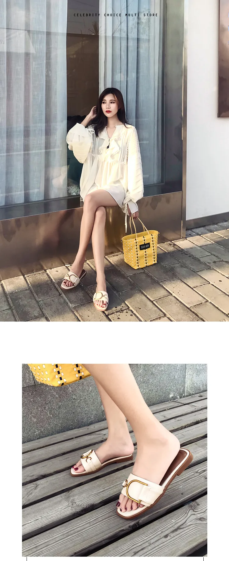 Women's Summer Fashion Slides Sandals - Chic, Comfortable, and Trendy Flat Shoes for Outdoor Wear - 2024 New Arrival showcase 9