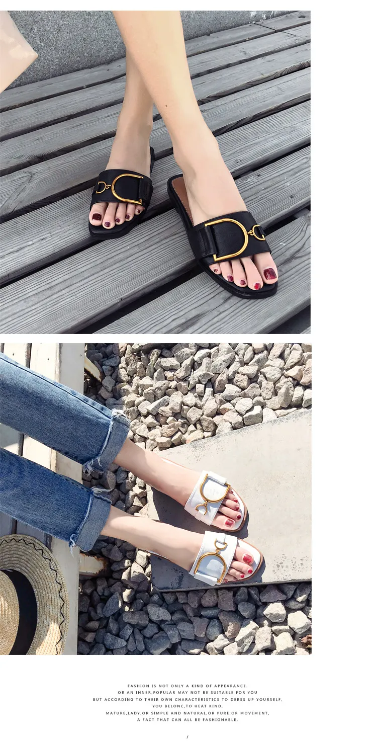 Women's Summer Fashion Slides Sandals - Chic, Comfortable, and Trendy Flat Shoes for Outdoor Wear - 2024 New Arrival showcase 6