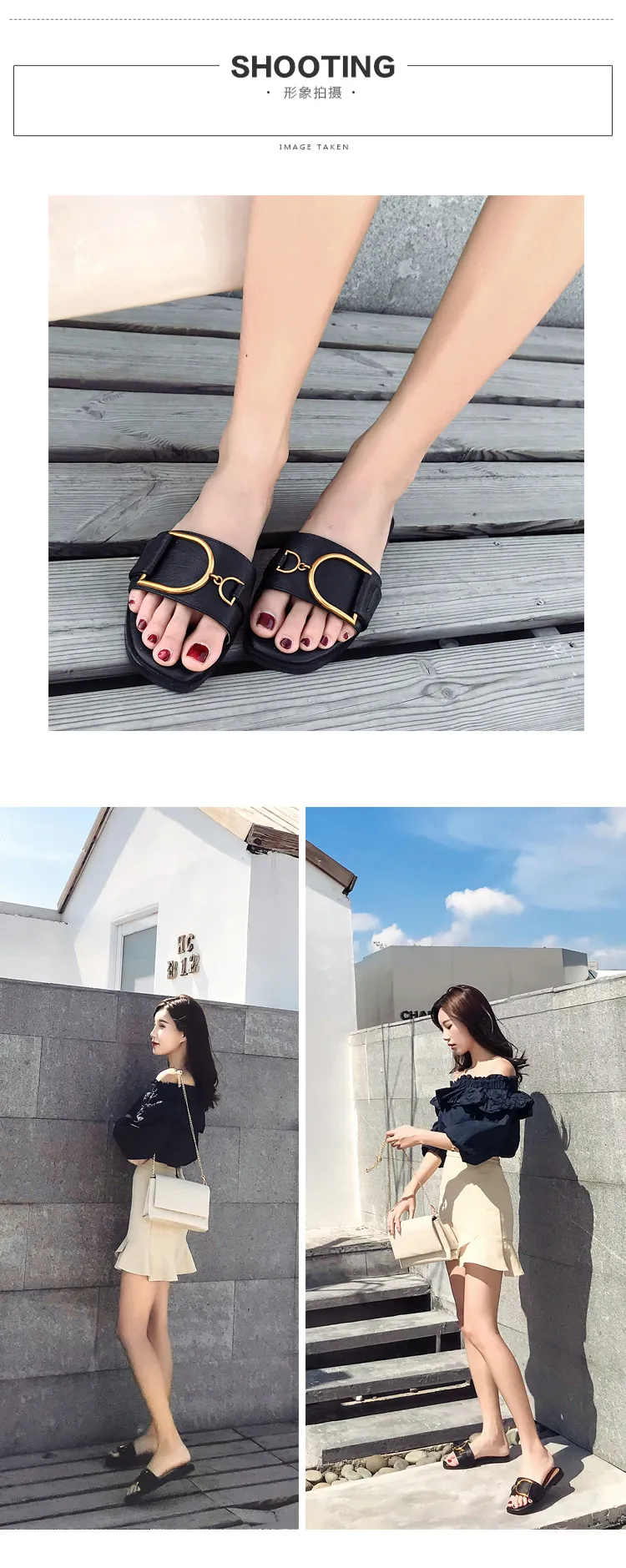 Women's Summer Fashion Slides Sandals - Chic, Comfortable, and Trendy Flat Shoes for Outdoor Wear - 2024 New Arrival showcase 4