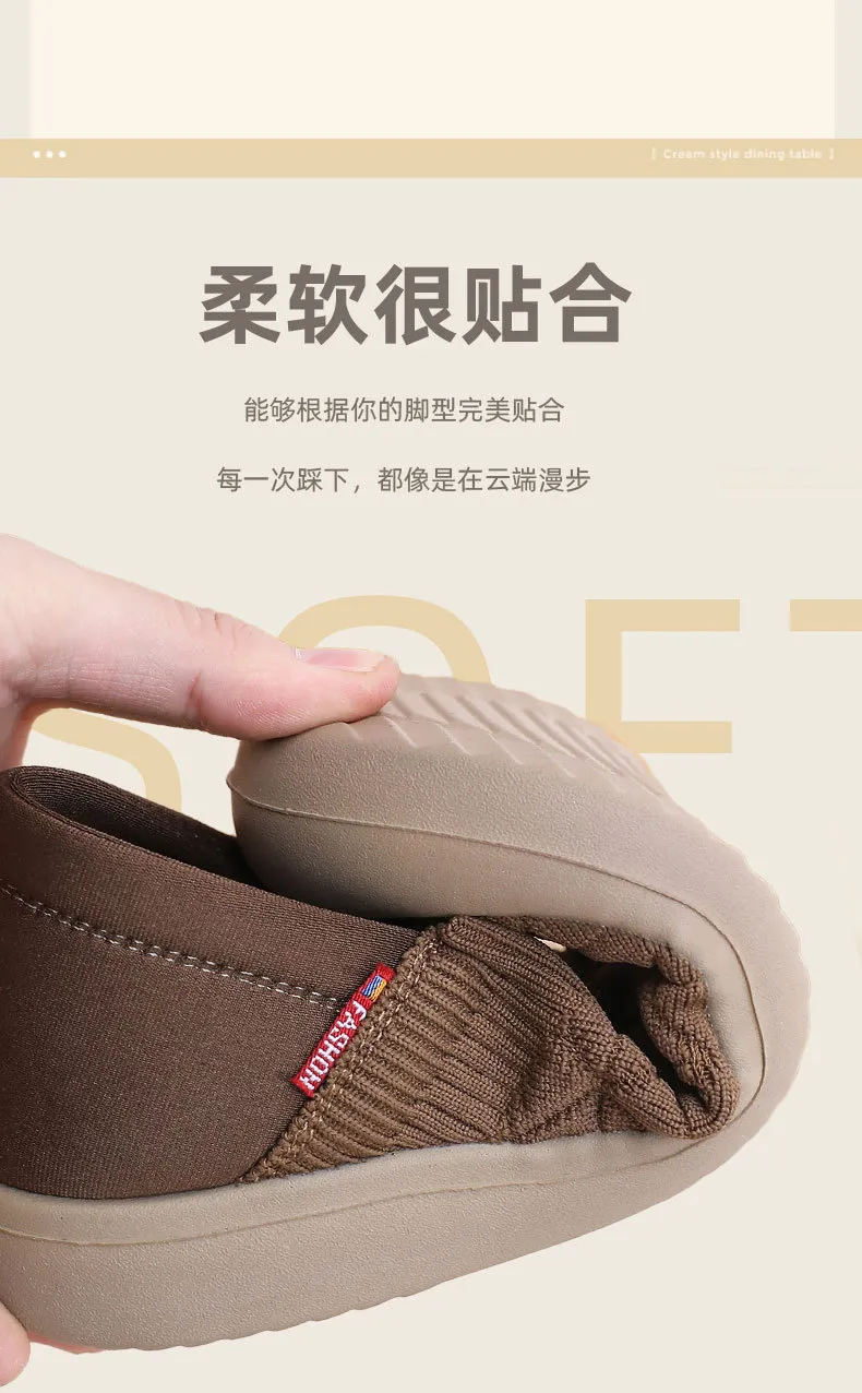 Women's Soft Sole Slip-On Shoes - Comfortable Lightweight Plaid Loafers for Moms, Non-Slip Work Shoes, Spring & Autumn Fashion showcase 6
