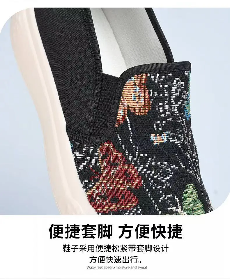 Women's Canvas Loafers Slip-On Shoes - 2024 New Fashion Breathable Comfortable Casual All-Match Sneakers for Ladies showcase 7