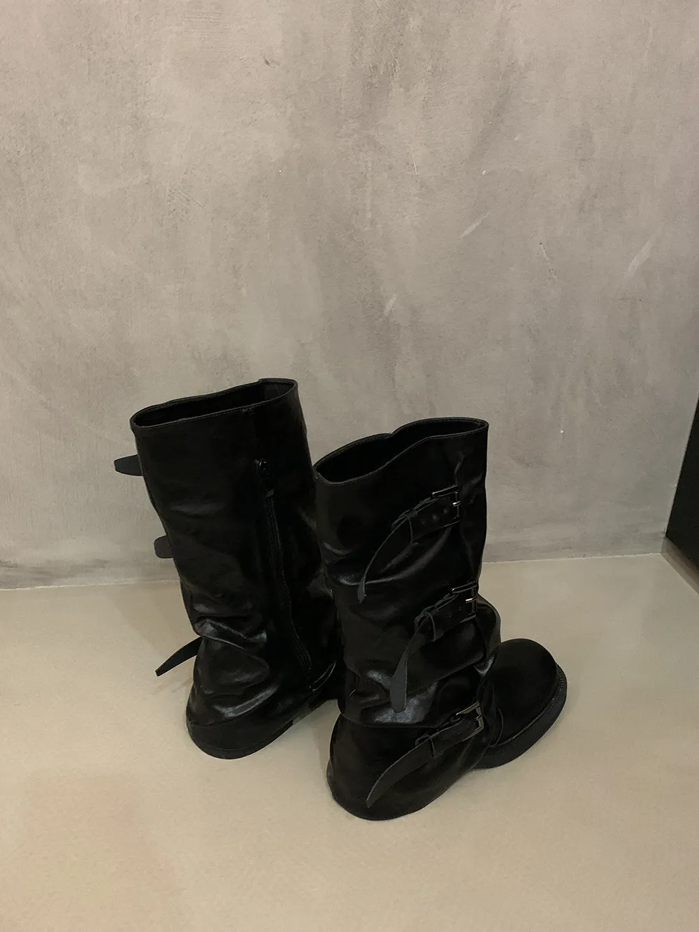 Women's Retro Western Ankle Boots - Denim Style, Chunky Heel, Mid-Calf Length - Fashionable Knight Boots for Autumn/Winter showcase 17
