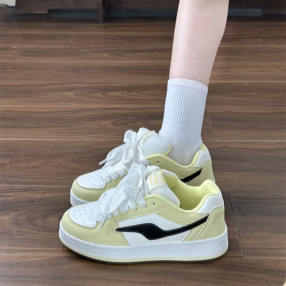 Women's Thick Sole Sneakers Trendy Fashion 2025 Spring Autumn New Arrival Sports Casual Shoes All-Match Bread Shoes Niche Design showcase 8