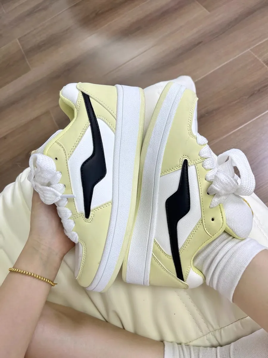 Women's Thick Sole Sneakers Trendy Fashion 2025 Spring Autumn New Arrival Sports Casual Shoes All-Match Bread Shoes Niche Design showcase 10