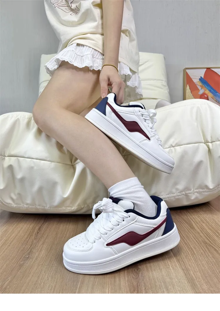 Women's Thick Sole Sneakers Trendy Fashion 2025 Spring Autumn New Arrival Sports Casual Shoes All-Match Bread Shoes Niche Design showcase 18