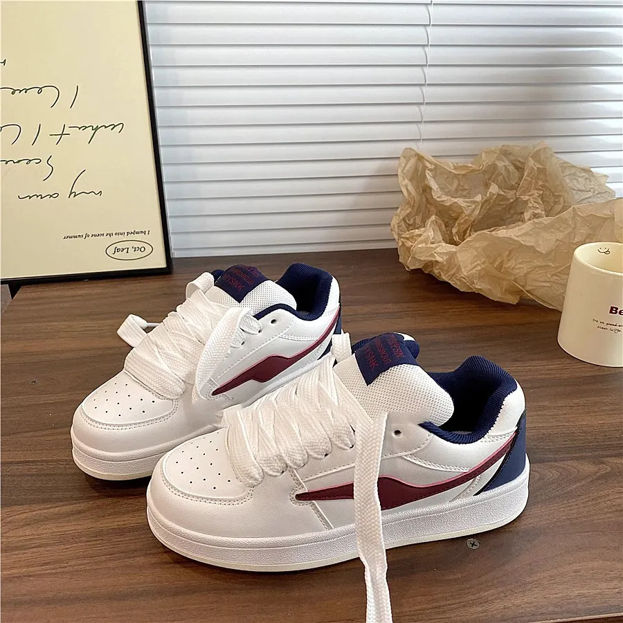 Women's Thick Sole Sneakers Trendy Fashion 2025 Spring Autumn New Arrival Sports Casual Shoes All-Match Bread Shoes Niche Design thumbnail 7