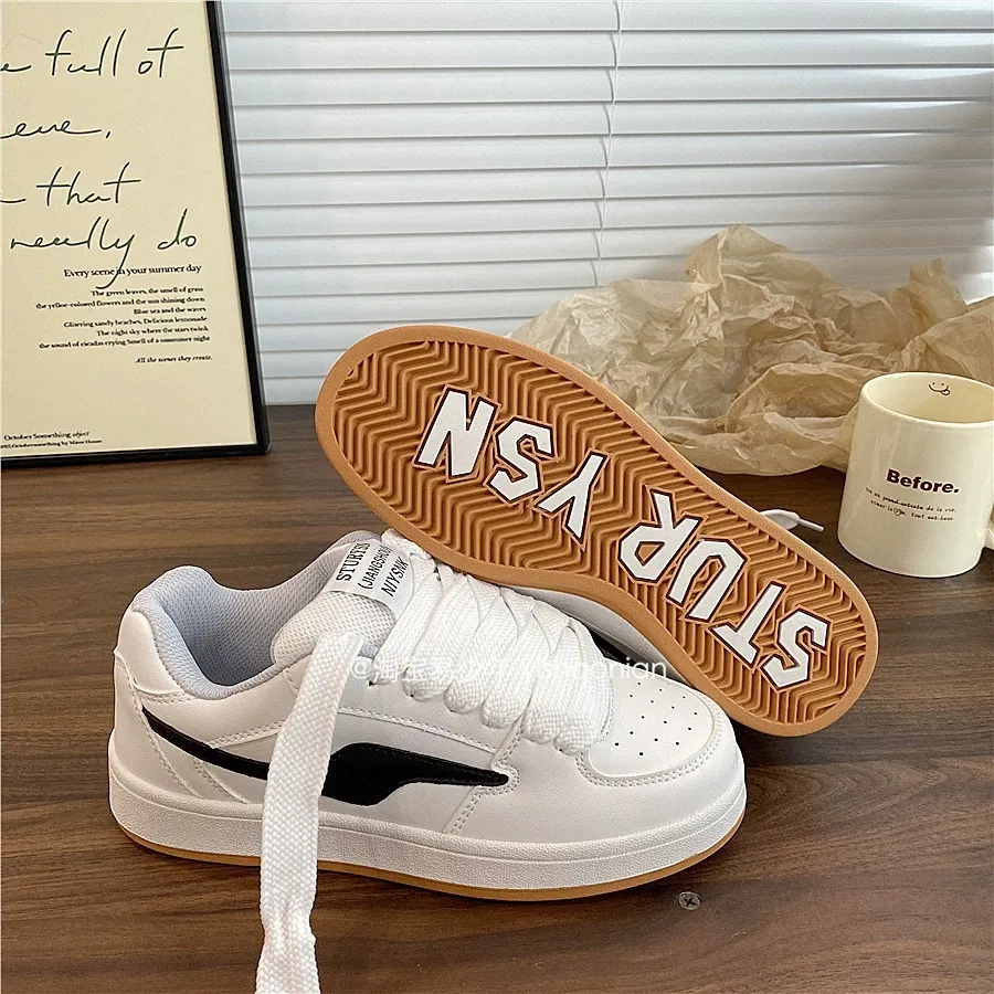 Women's Thick Sole Sneakers Trendy Fashion 2025 Spring Autumn New Arrival Sports Casual Shoes All-Match Bread Shoes Niche Design thumbnail 6