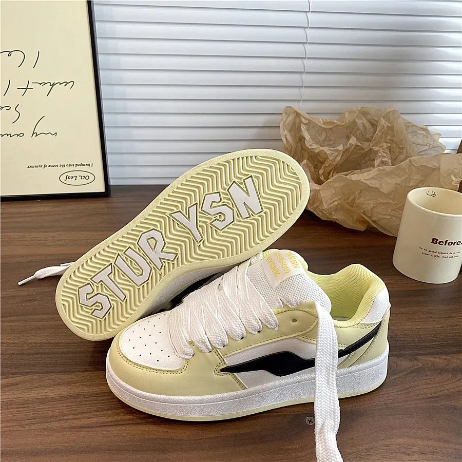 Women's Thick Sole Sneakers Trendy Fashion 2025 Spring Autumn New Arrival Sports Casual Shoes All-Match Bread Shoes Niche Design showcase 13