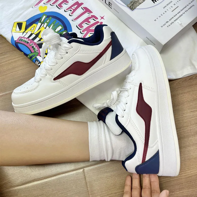 Women's Thick Sole Sneakers Trendy Fashion 2025 Spring Autumn New Arrival Sports Casual Shoes All-Match Bread Shoes Niche Design thumbnail 2