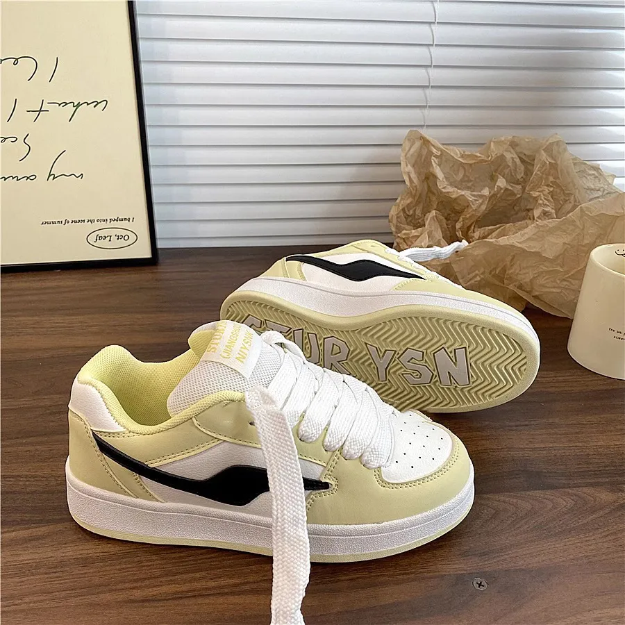 Women's Thick Sole Sneakers Trendy Fashion 2025 Spring Autumn New Arrival Sports Casual Shoes All-Match Bread Shoes Niche Design showcase 7