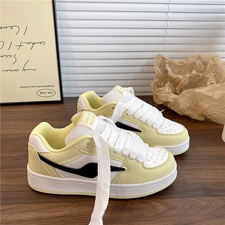Women's Thick Sole Sneakers Trendy Fashion 2025 Spring Autumn New Arrival Sports Casual Shoes All-Match Bread Shoes Niche Design thumbnail 8