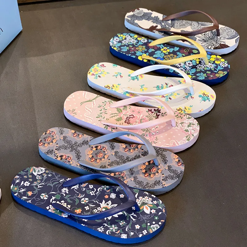 Women's Summer Flip Flops - Fashionable Flat Sandals for Beach, Outdoor, and Casual Wear - Comfortable and Stylish Slides thumbnail 1