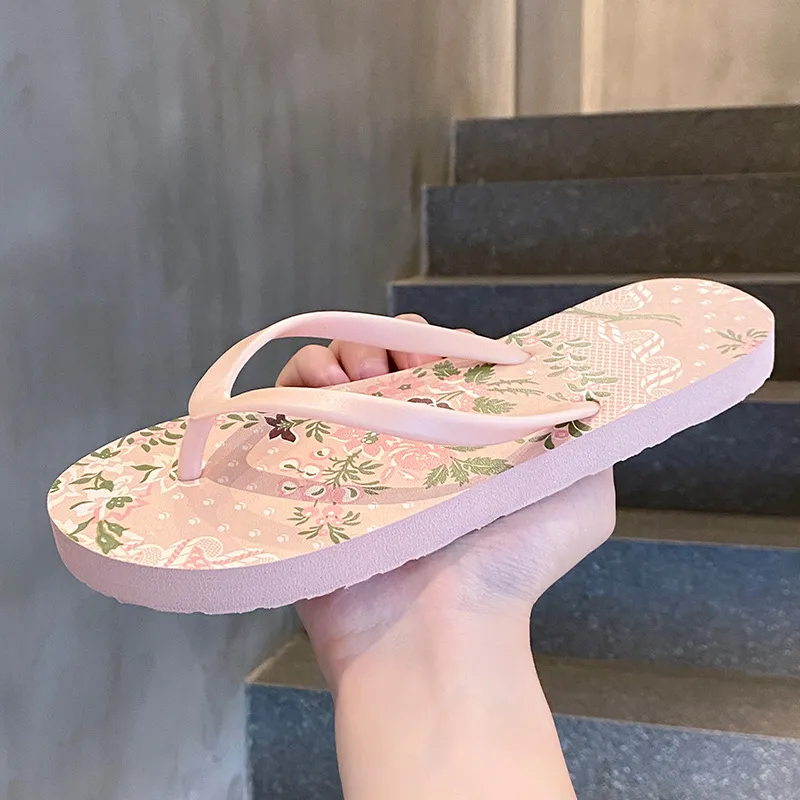 Women's Summer Flip Flops - Fashionable Flat Sandals for Beach, Outdoor, and Casual Wear - Comfortable and Stylish Slides thumbnail 9