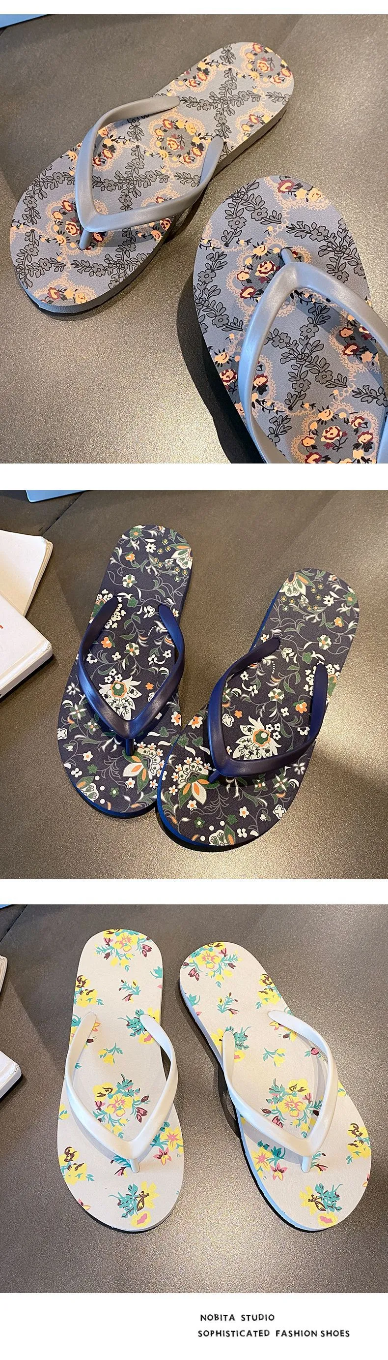 Women's Summer Flip Flops - Fashionable Flat Sandals for Beach, Outdoor, and Casual Wear - Comfortable and Stylish Slides showcase 14