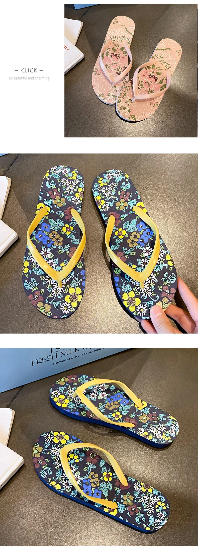 Women's Summer Flip Flops - Fashionable Flat Sandals for Beach, Outdoor, and Casual Wear - Comfortable and Stylish Slides showcase 6