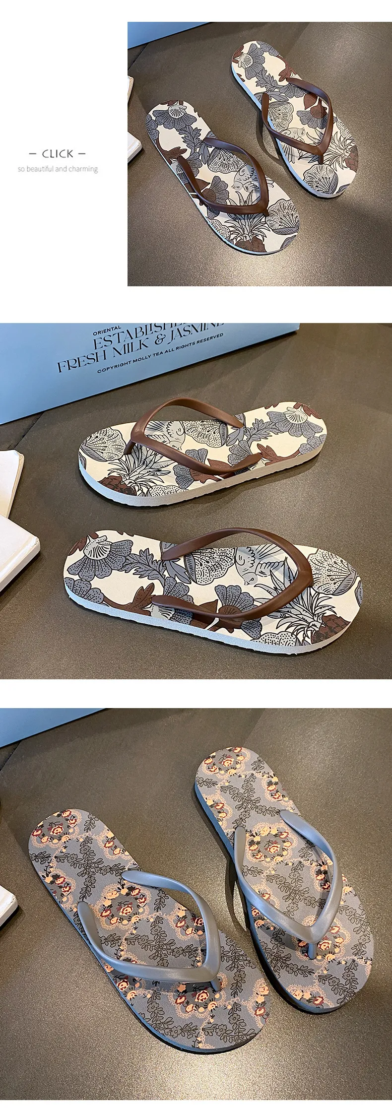 Women's Summer Flip Flops - Fashionable Flat Sandals for Beach, Outdoor, and Casual Wear - Comfortable and Stylish Slides showcase 7