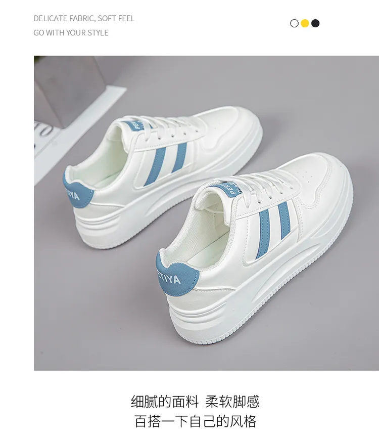 Women's White Sneakers - 2024 Spring Fashion Sports Shoes - Versatile Casual Student Style - Comfortable Walking, Running, Everyday Wear showcase 7