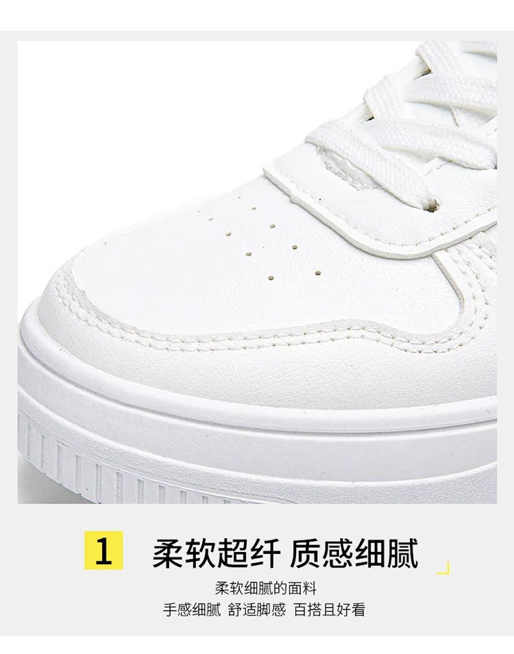 Women's White Sneakers - 2024 Spring Fashion Sports Shoes - Versatile Casual Student Style - Comfortable Walking, Running, Everyday Wear showcase 10