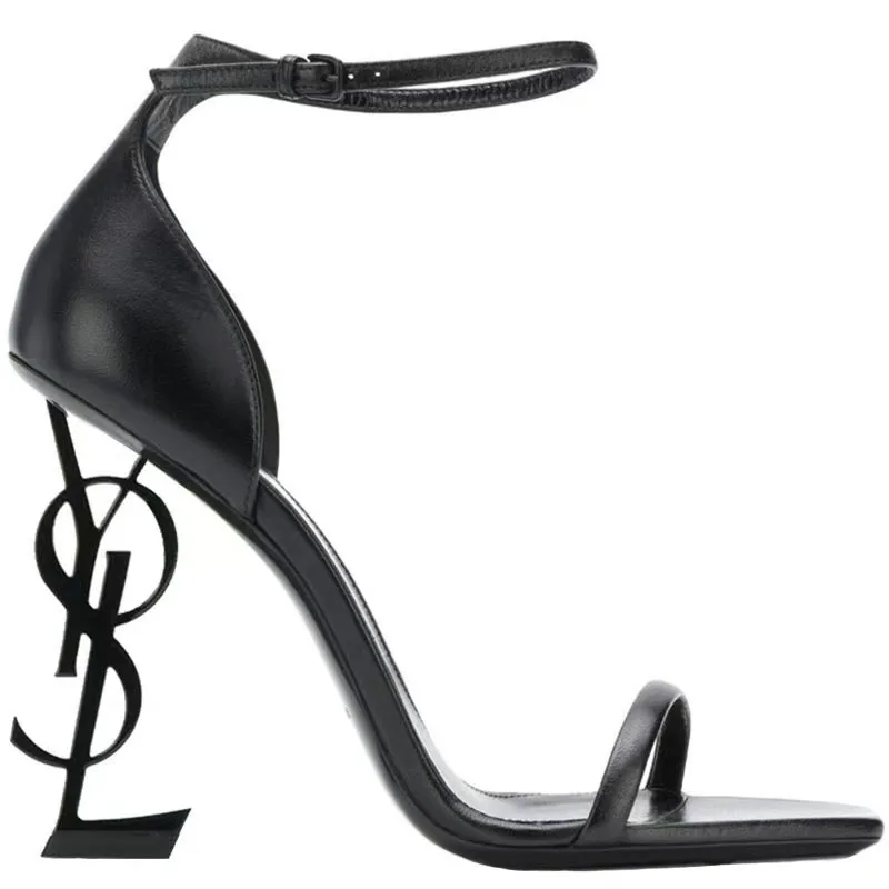 Women's Genuine Leather High Heel Stiletto Sandals - 2024 Summer Star Style Open Toe Dress Shoes - Elegant Ankle Strap Party Wedding Footwear thumbnail 7