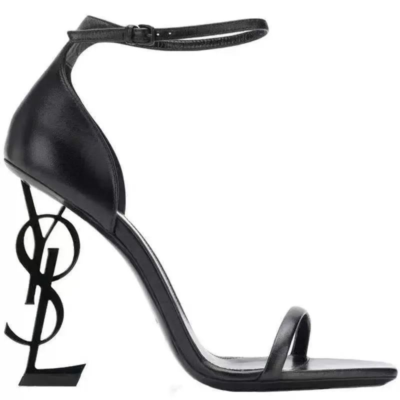 Women's Genuine Leather High Heel Stiletto Sandals - 2024 Summer Star Style Open Toe Dress Shoes - Elegant Ankle Strap Party Wedding Footwear thumbnail 10