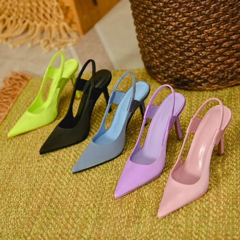 Women's High Heels Stiletto Sandals - Sexy Pointed Toe Hollow Out Elegant Party Shoes - Summer Fashion for Ladies showcase 1