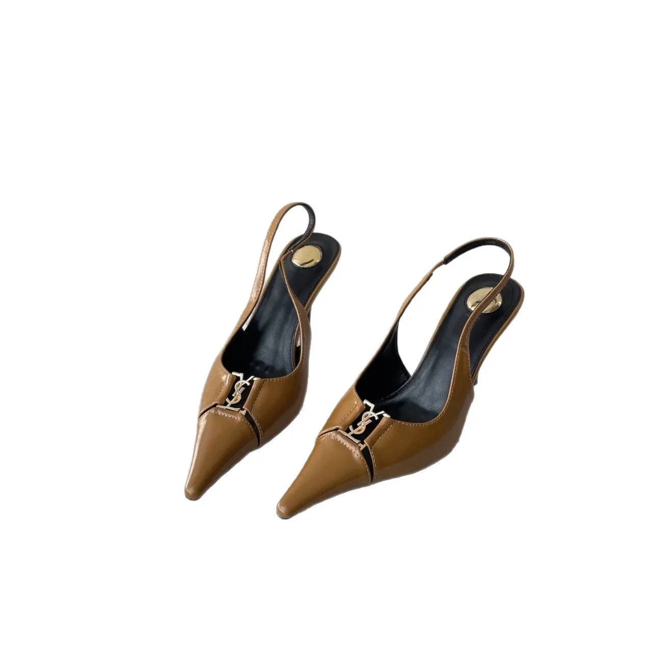Women's Stiletto High Heel Sandals - Patent Leather Buckle Dress Shoes - Spring Fashion, Versatile Work Clothing, Comfortable & Stylish thumbnail 5