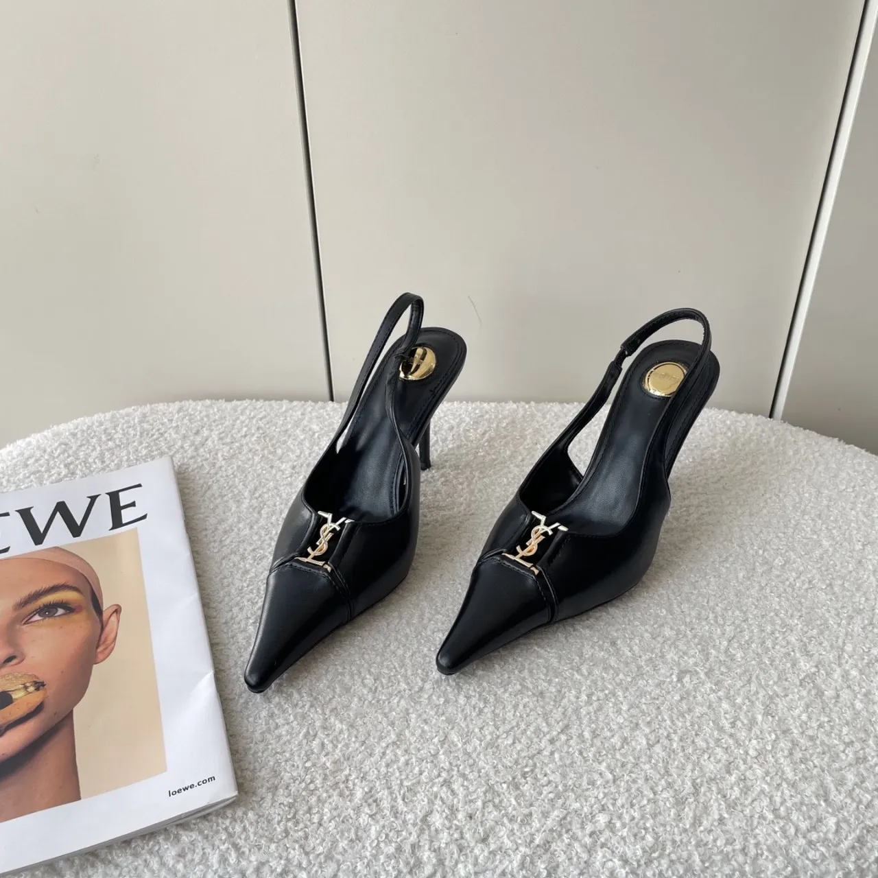 Women's Stiletto High Heel Sandals - Patent Leather Buckle Dress Shoes - Spring Fashion, Versatile Work Clothing, Comfortable & Stylish thumbnail 3