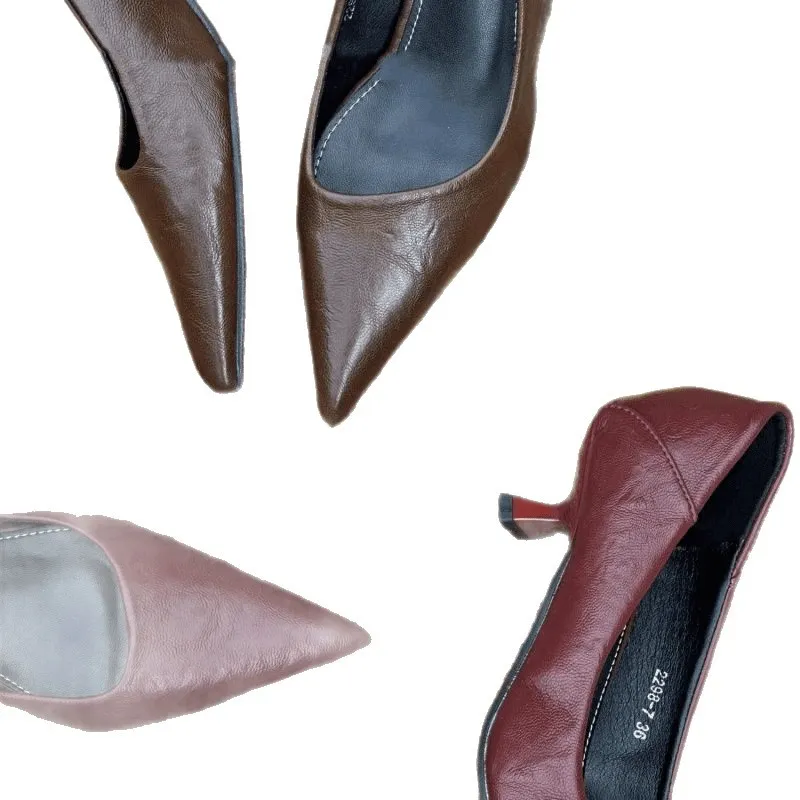 Women's Pointed-Toe Stiletto High Heels - Elegant, Comfortable, Soft Sole Dress Pumps for Parties, Weddings, and Special Occasions thumbnail 5