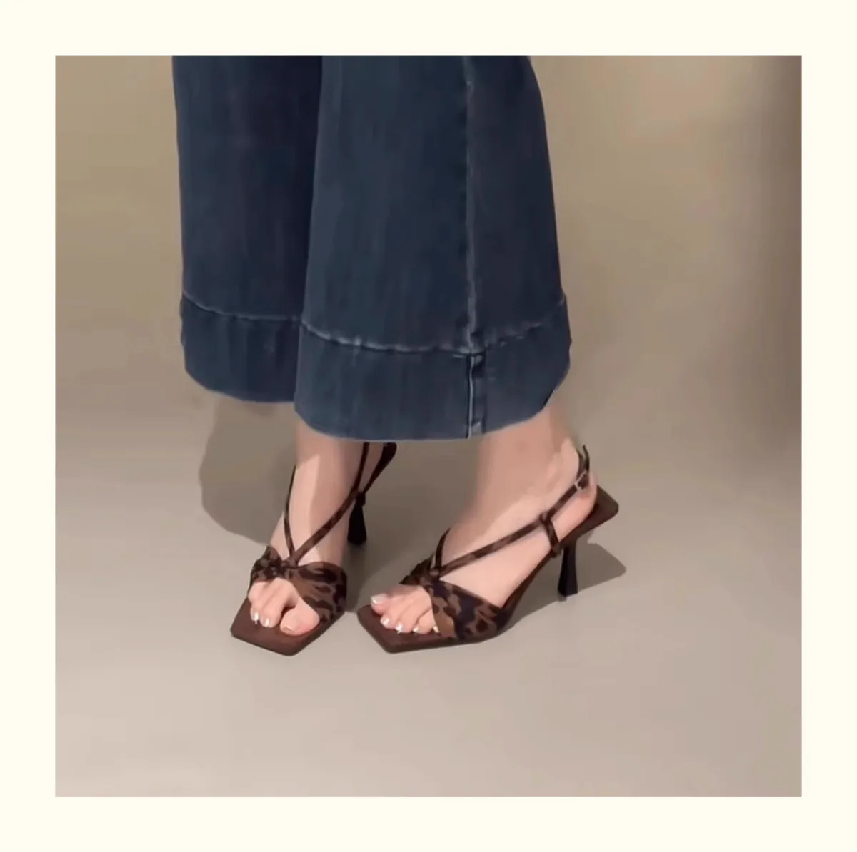 Women's Bowknot Heeled Sandals - Elegant Square Toe Open Toe Fairy Shoes for Summer 2025 - Stylish Party & Occasion Heels showcase 16