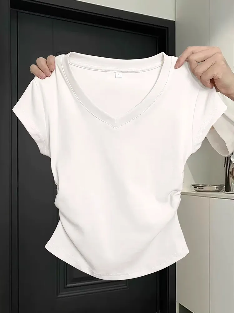 V-Neck - White