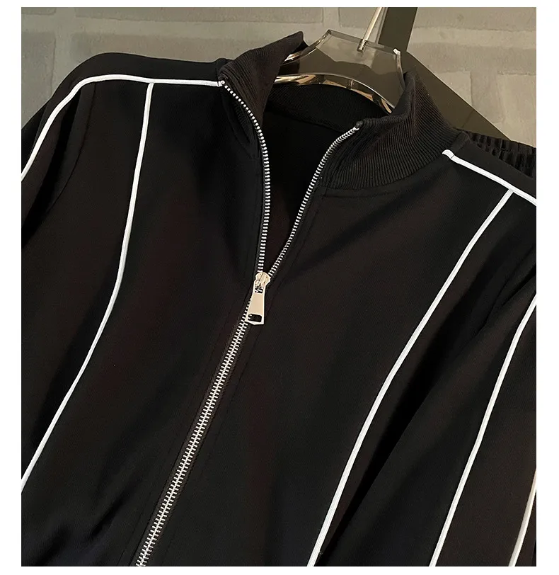 Women's Two-Piece Sweatshirt Suit Set: Fashionable Autumn Sportswear, High-End Casual Outfit with Wide-Leg Pants, Trendy Loungewear for Women showcase 7