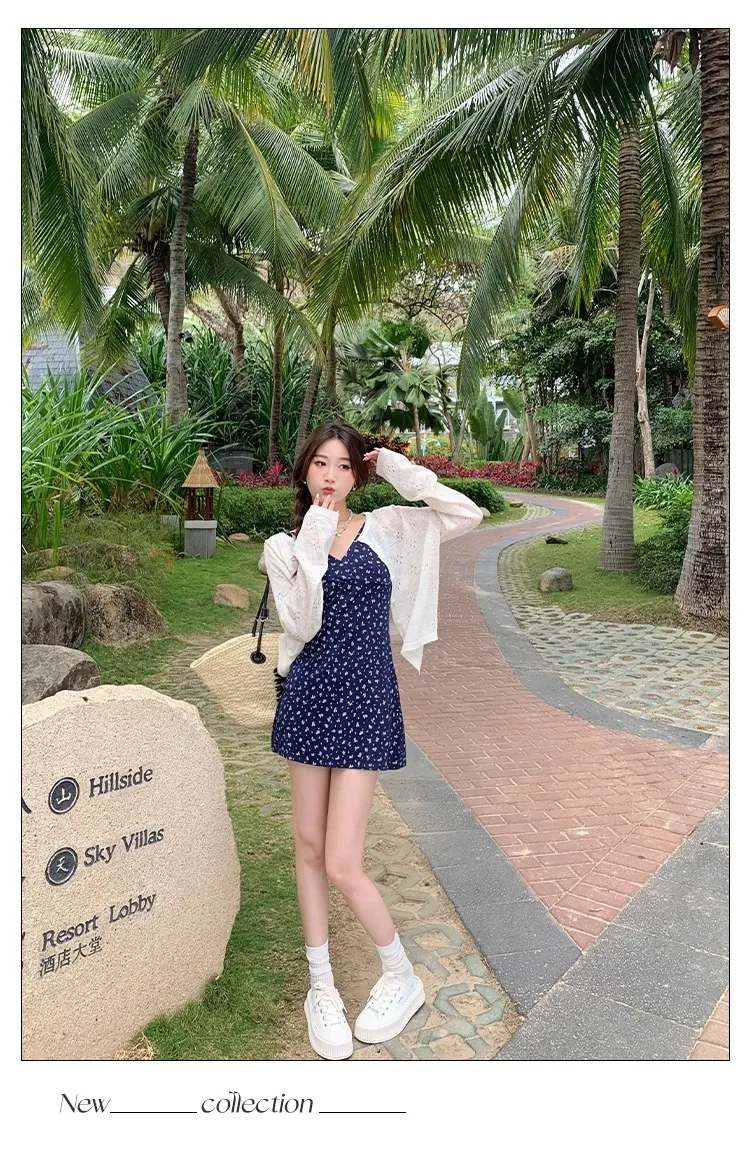 Women's Summer Crochet Knit Cardigan - Thin Sun Protection Air Conditioning Shirt, Versatile Loose Fit Outer Top for Chic Slimming Look showcase 16