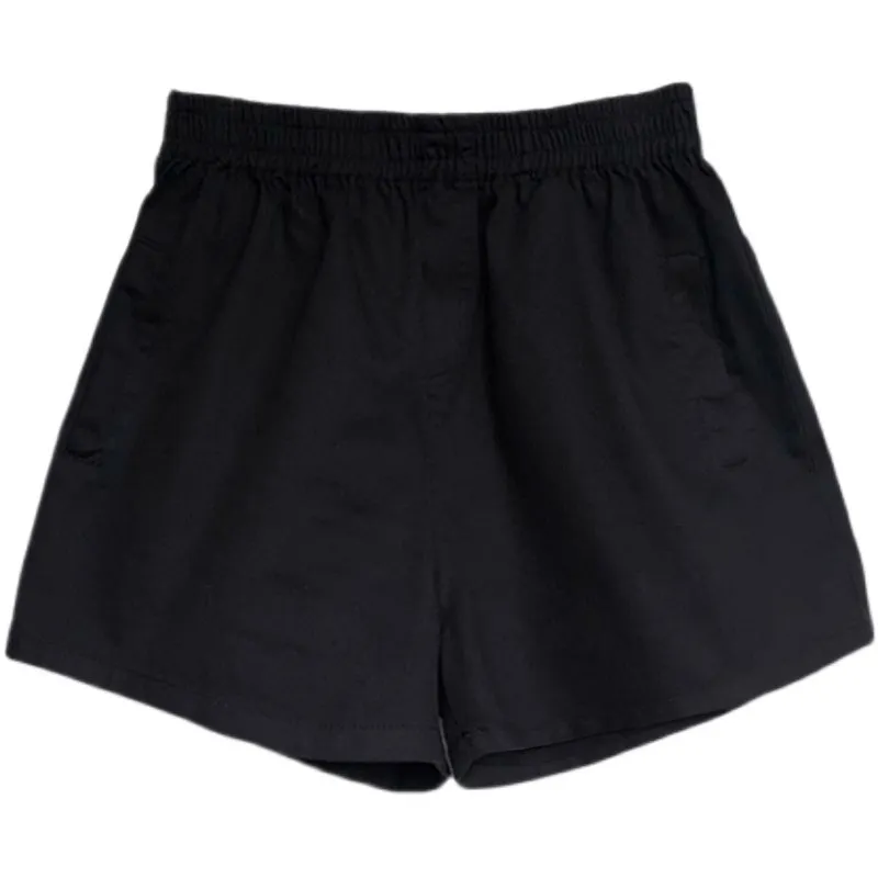 Women's White Shorts - High Waisted, Wide Leg, Loose Fit, A-Line - Summer Casual Hot Pants - Trendy Instagram Style - Versatile & Slimming thumbnail 5
