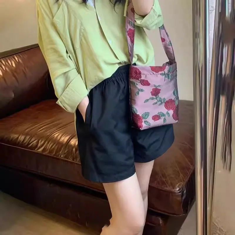 Women's White Shorts - High Waisted, Wide Leg, Loose Fit, A-Line - Summer Casual Hot Pants - Trendy Instagram Style - Versatile & Slimming thumbnail 4