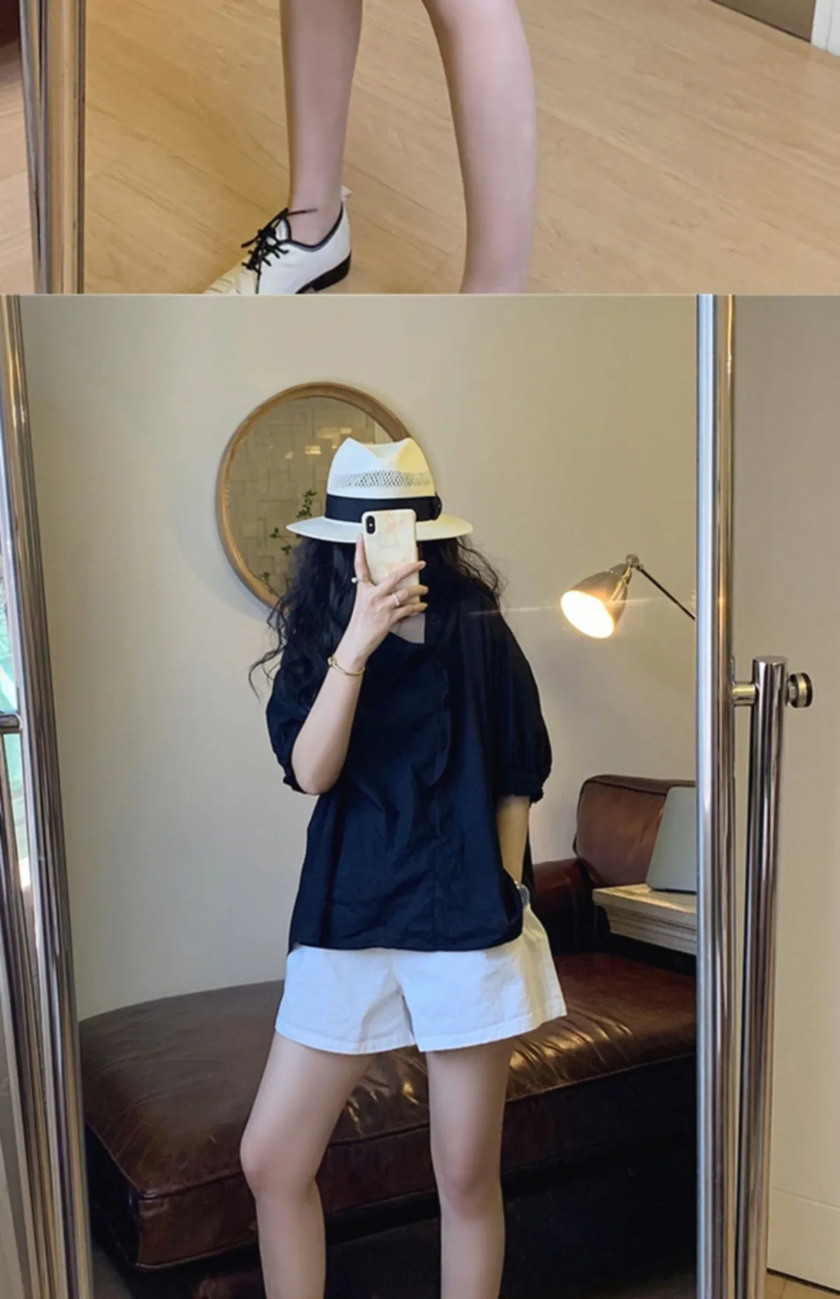 Women's White Shorts - High Waisted, Wide Leg, Loose Fit, A-Line - Summer Casual Hot Pants - Trendy Instagram Style - Versatile & Slimming showcase 5