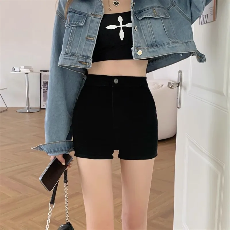 High Waisted Black Denim Shorts for Women - Slim Fit, Hong Kong Style, Sexy Hot Pants, Tight Super Shorts, Summer Fashion showcase 7