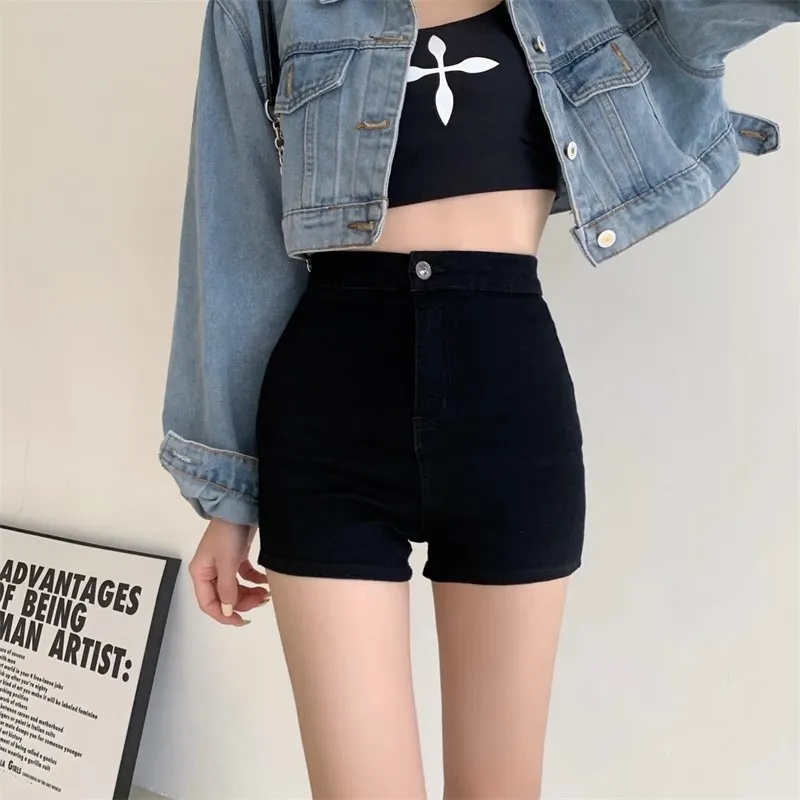 High Waisted Black Denim Shorts for Women - Slim Fit, Hong Kong Style, Sexy Hot Pants, Tight Super Shorts, Summer Fashion showcase 4
