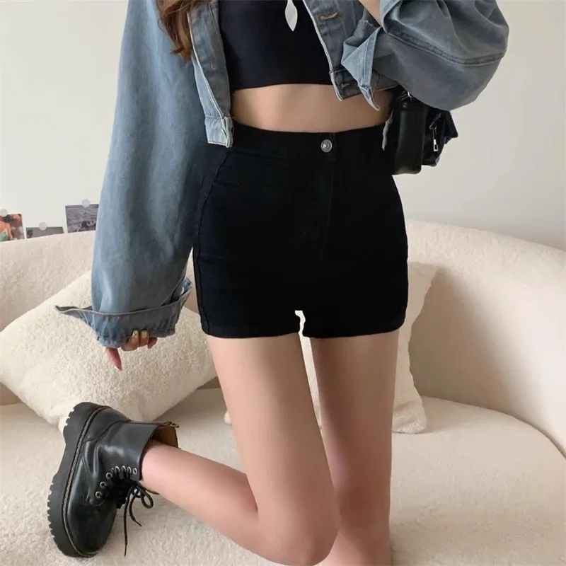 High Waisted Black Denim Shorts for Women - Slim Fit, Hong Kong Style, Sexy Hot Pants, Tight Super Shorts, Summer Fashion showcase 6