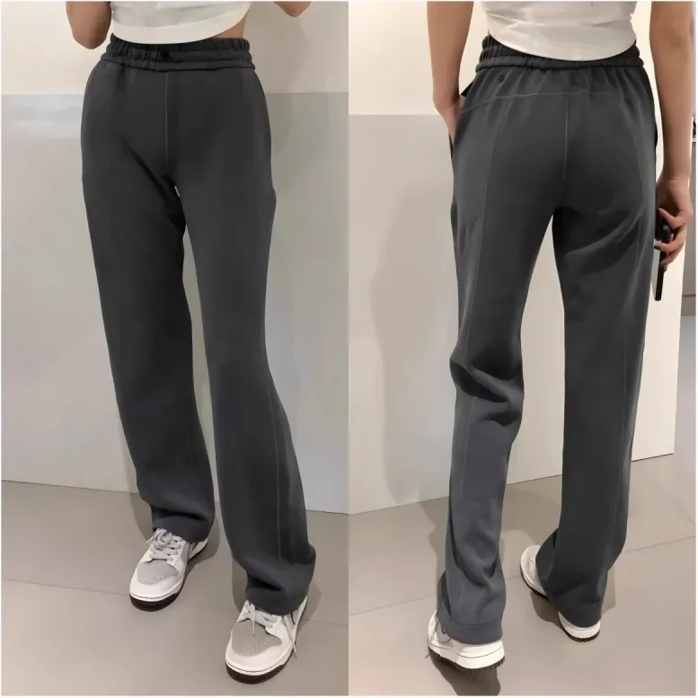 Women's Yoga Pants High Waisted Straight Leg Ultra-Lengthening Loose Fit Casual Wide Leg Softstrome Sports Pants for Workout, Gym, and Everyday Wear thumbnail 3