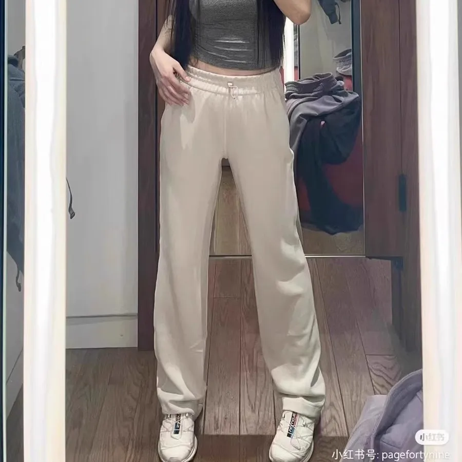 Women's Yoga Pants High Waisted Straight Leg Ultra-Lengthening Loose Fit Casual Wide Leg Softstrome Sports Pants for Workout, Gym, and Everyday Wear thumbnail 5