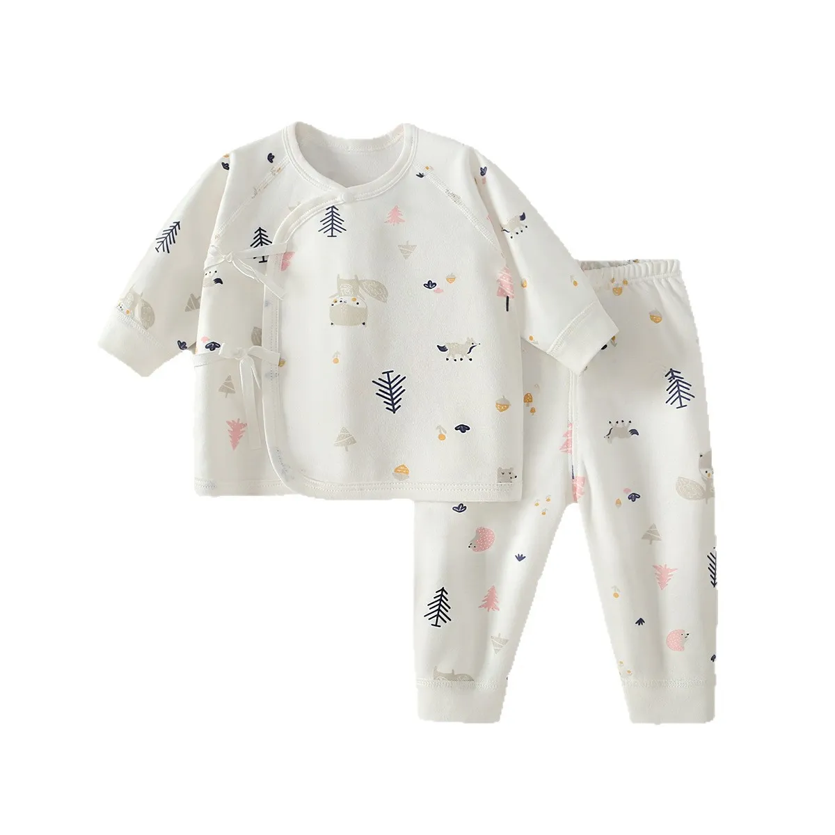 Baby Clothes Set, Pure Cotton Newborn Outfit, Unisex Long Sleeve Base Layer, Class A Quality, Autumn/Spring, Seamless Design, Infant Sleepwear, Baby Shower Gift thumbnail 5