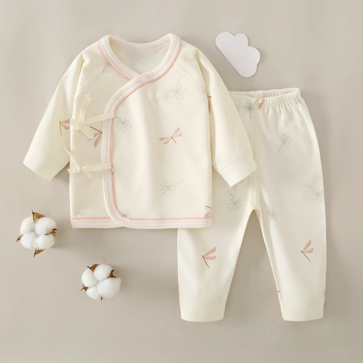 Baby Clothes Set, Pure Cotton Newborn Outfit, Unisex Long Sleeve Base Layer, Class A Quality, Autumn/Spring, Seamless Design, Infant Sleepwear, Baby Shower Gift thumbnail 9