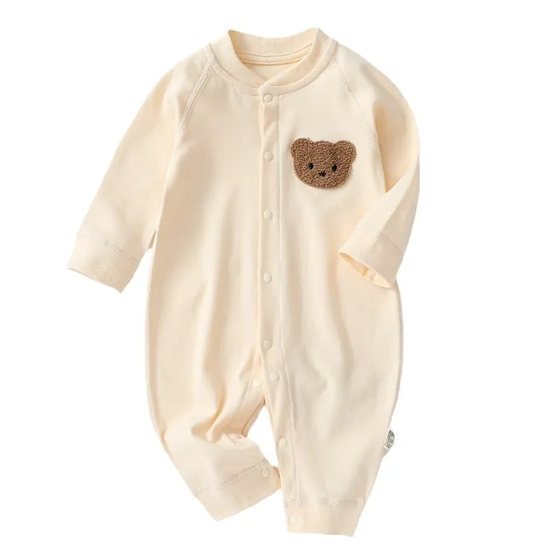 Newborn Baby Jumpsuit Pure Cotton Spring & Fall Outfit - Category A Quality, Soft Clothing for Infants, Perfect for Going Out thumbnail 5