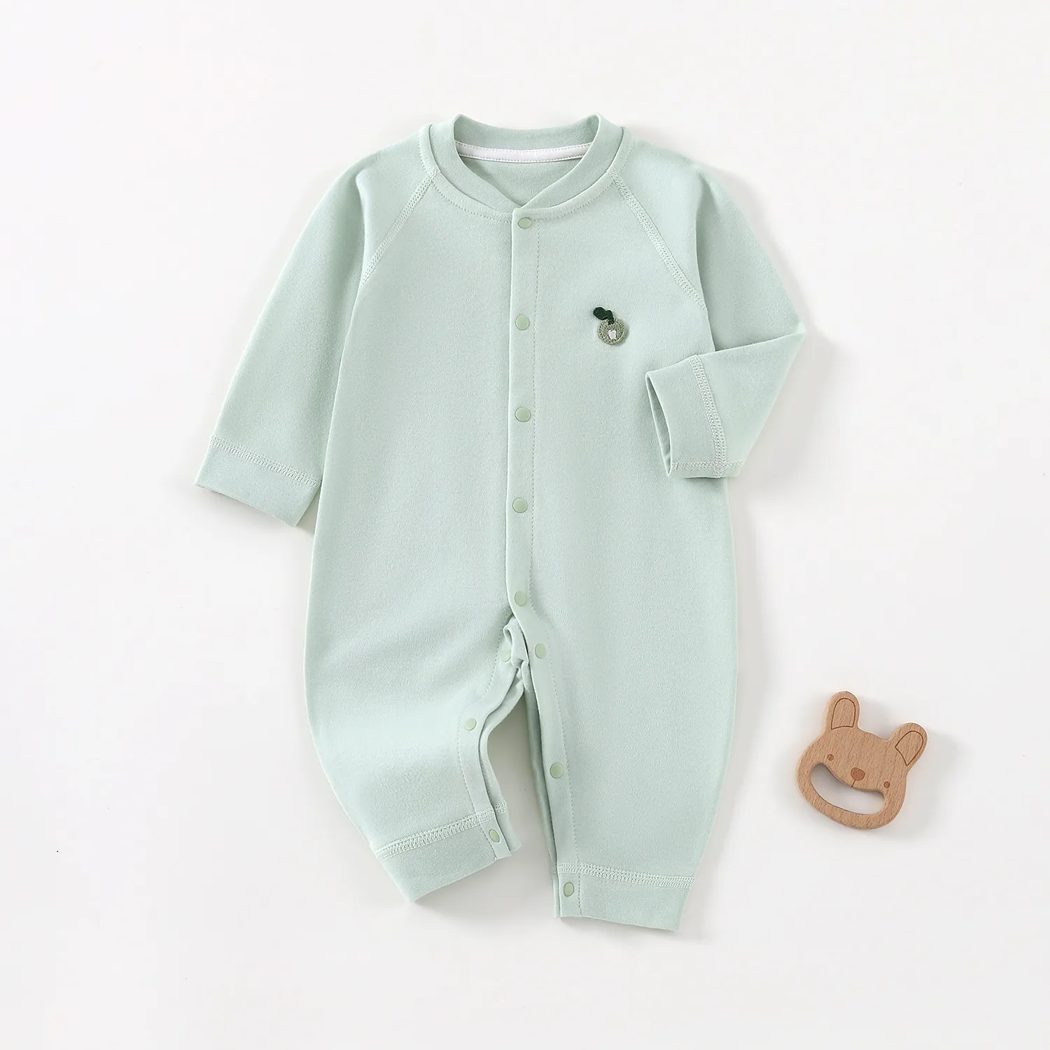Newborn Baby Jumpsuit Pure Cotton Spring & Fall Outfit - Category A Quality, Soft Clothing for Infants, Perfect for Going Out thumbnail 3