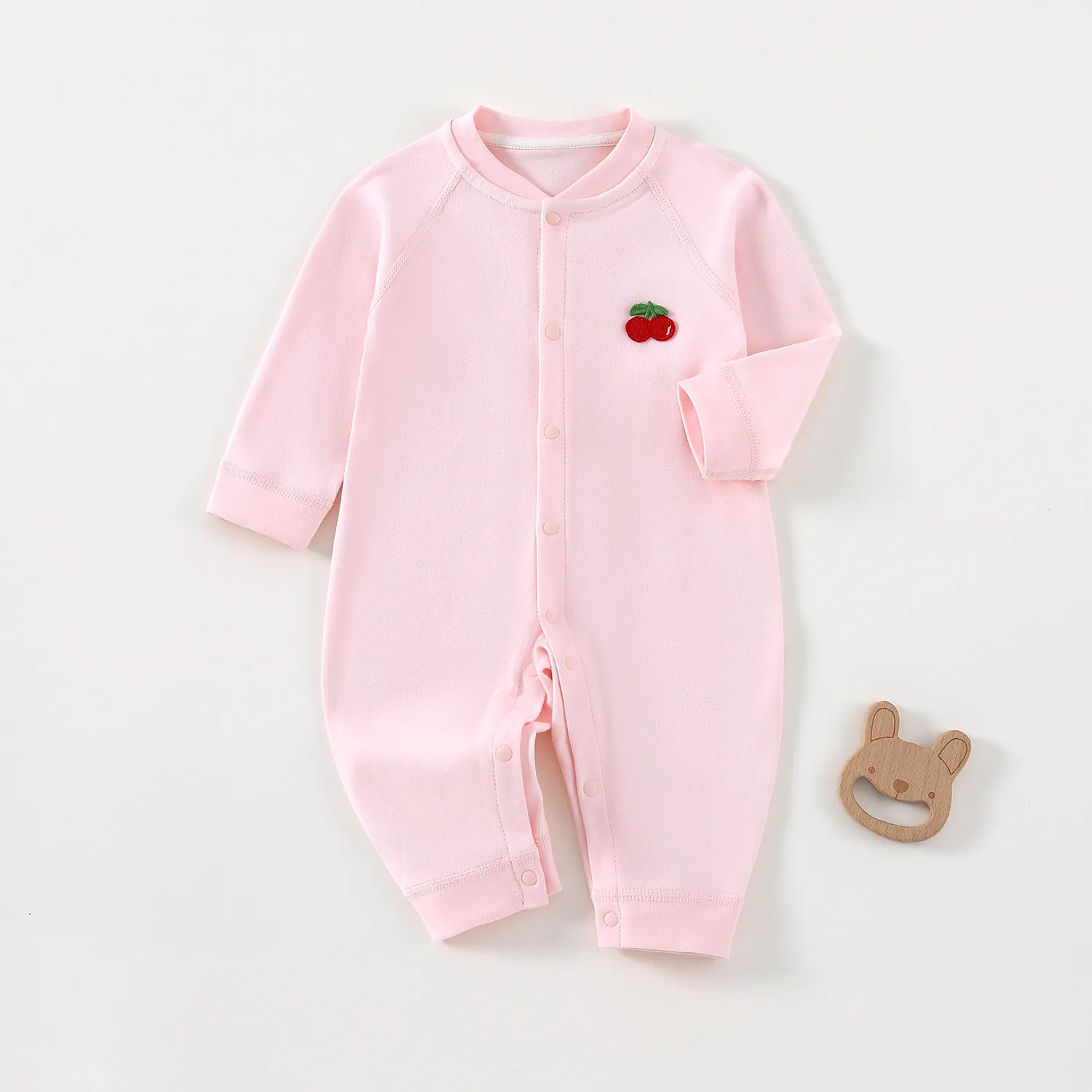 Newborn Baby Jumpsuit Pure Cotton Spring & Fall Outfit - Category A Quality, Soft Clothing for Infants, Perfect for Going Out thumbnail 4